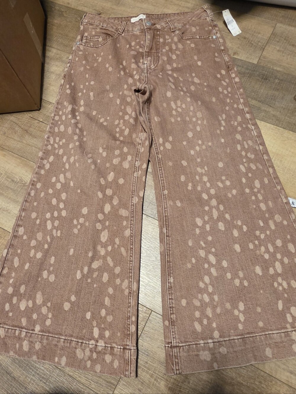 Anthropologie ($178) Pilcro Oh Deer High-Rise Wide-Leg Jeans NWT Size 30 - Picture 3 of 10
